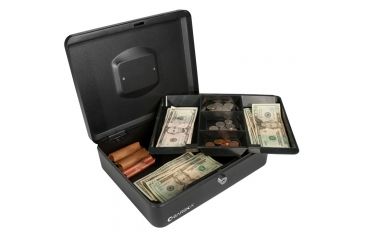 Image of Barska 12in. Cash Box, Key Lock, Lifted Drawer CB11834