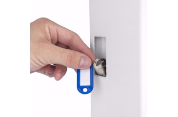 Image of Barska 240 Key Cabinet Digital Wall Safe, White, Large, AX13368