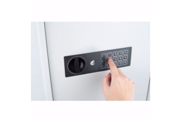 Image of Barska 240 Key Cabinet Digital Wall Safe, White, Large, AX13368