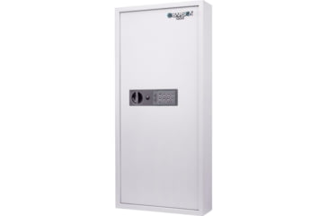 Image of Barska 240 Key Cabinet Digital Wall Safe, White, Large, AX13368