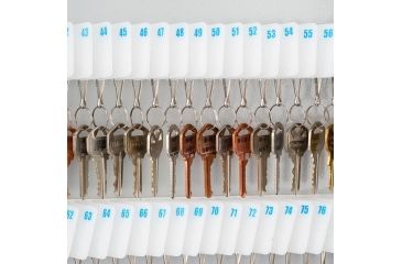 Image of Barska 240 Key Lock Box Security Safe, White Tag, Steel, White, Outer Size 15 x 5.5 x 21.75 in CB12494