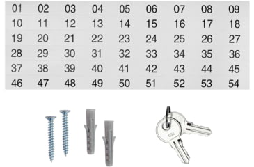 Image of Barska 27 Key Lock Box, Green Tags, Gray, Small, CB13756