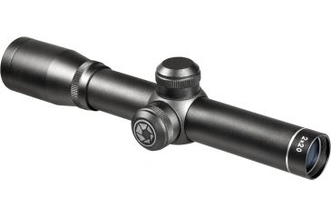 Image of Barska 2x20 Contour Waterproof Pistol Scope, Matte Black, 30/30 Reticle - AC10840