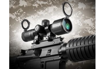 Image of Barska 3-9x40 Millimeter Rubber Armor Contour Rifle Scope - 4A Mil Plex Reticle w/Rings