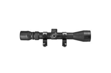 Image of Barska 3-9x40 Millimeter Rubber Armor Contour Rifle Scope - 4A Mil Plex Illuminated Reticle with rings