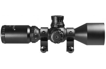 Image of Barska 3-9X42 IR Contour 1in Rifle Scope, Matte, Mil Dot IR Dual Color Reticle - AC11422