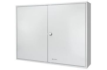 Image of Barska 320 Key Lock Box Security Safe, White Tag, Steel, White CB12698