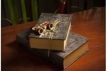 Image of Barska 3x25 Blue Line Opera Glass Theater Binoculars w/ Necklace &amp; Pouch - Ruby