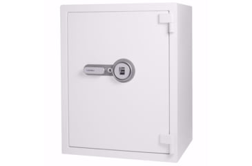 Image of Barska 4.48 Cu Ft Biometric Fireproof Safe, White, Large, AX13496