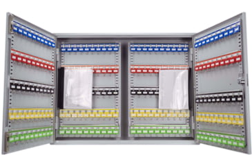 Image of Barska 400 Keys Adjustable Key Lock Box w/ Digital Lock, Grey, Medium, CB13604