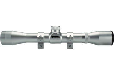 Image of Barska 4x32 Plinker-22 Rifle Scope w/ 3/8in Rings, Silver, Box Pack - AC10041
