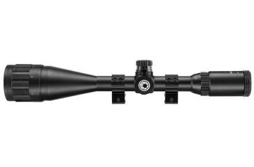 Image of Barska 6-24X50 AO IR Blackhawk Rifle Scope, 1/4 MOA, Mil Dot, w/ Rings, Black AC12464