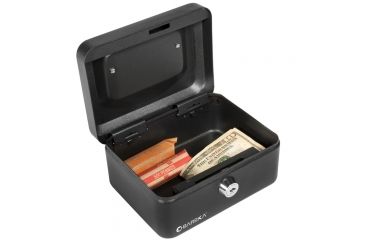 Image of Barska 6in. Cash Box, Key Lock, Fully Open CB1182