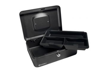 Image of Barska 8in. Cash Box w/ Key Lock, Lifted Drawer CB11830