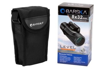 Image of Barska 8X32 Waterproof Level Monocular, BK-7 Prism, Multi-Coated, Black AA12536