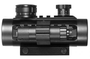 Image of Barska 1x30 Electro Sight Rifle Scope w/ Flashlight, Red Laser Sight