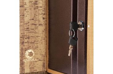 Image of Barska Antique Map Book Lock Box Safe w/ Key Lock, Brown, Outer Size 7 x 2.75 x 10.75 in CB12480