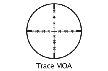 Image of Barska AO Varmint Trace MOA V2 Rifle Scope, 10-40x Magnification, 60mm Lens, 30mm Tube, Second Focal Plane, Trace MOA Reticle, Matte, Black, AC13524