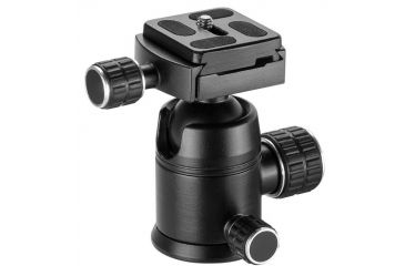Image of Barska Ball Joint Tripod Head, 90 Degree Tilt, Connects to 3/8 - 16 Thread Tripod Screw, Black, Outer Size 2.5 x AF12544