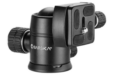 Image of Barska Ball Joint Tripod Head, 90 Degree Tilt, Connects to 3/8 - 16 Thread Tripod Screw, Black, Outer Size 2.5 x AF12544