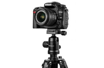 Image of Barska Ball Joint Tripod Head, 90 Degree Tilt, Connects to 3/8 - 16 Thread Tripod Screw, Black, Outer Size 2.5 x AF12544