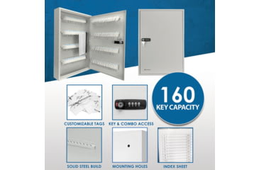 Image of Barska 160 Capacity Fixed Position Key Cabinet