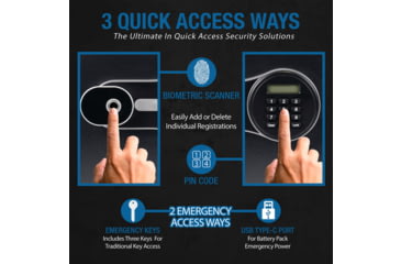 Image of Barska FV PRO 500 Biometric Keypad Fire Resistant Safe