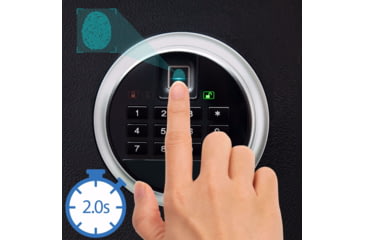 Image of Barska Biometric Keypad Rifle Safe, Black, 5.51 Cubic Ft., AX13646