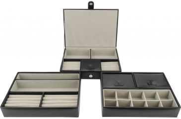 Image of Barska Cheri Bliss Jewelry Case JC-500,7.5x10.25x6.25in,Black BF12708