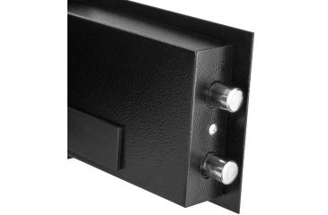 Image of Barska Compact Keypad Safe, Low Battery Alert, 12 Gauge Sheet Steel Construction, Black, Outer Size 12.25 x 8 x 8 in AX12616