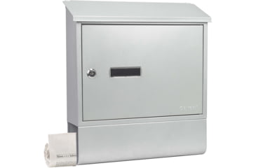 Image of Barska Contemporary Wall Mount Mailbox. 10in Width, Gray, Medium, CB13698