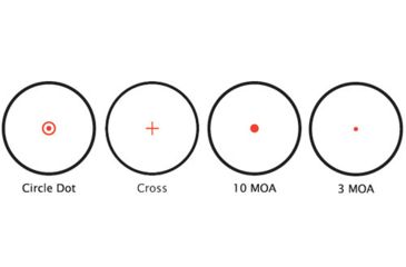 Image of Barska Electro Sight Multi Reticle Red Dot Sight, Black w/7-Position Rheostat AC10632