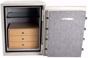 Image of Barska Fireproof Jewelry Safe, Keypad, 2,75 Cu, White, Large, AX13614