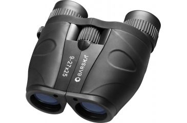 Image of Barska Gladiator 9-27x25 Compact Zoom Porro Rubber Armored Binoculars, Black, Box Pack