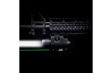 Image of Barska Laser LED Weapon Flashlight, CR123A, Green, 200 Lumens, Black, AU12716