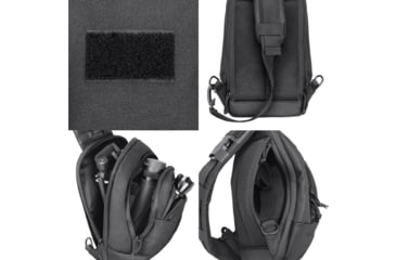Image of Barska GX-800 Tactical Crossbody Sling Bag, Black, Medium, BI14090