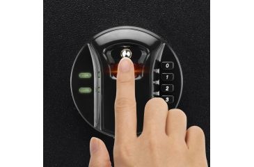 Image of Barska HQ900 Large Quick Access Keypad Biometric Rifle Safe,Black AX12752