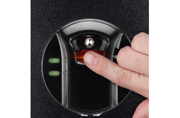 Image of Barska HQ900 Large Quick Access Keypad Biometric Rifle Safe, Black, AX12752