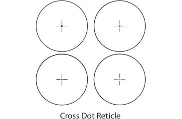 Image of Barska Illuminated Red/Green/Blue Cross Dot Reticle