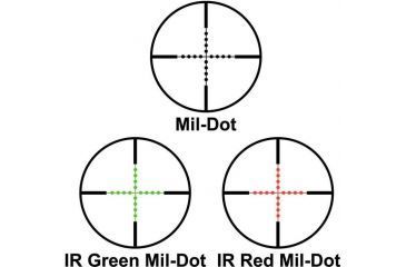 Image of Barska Illuminated Red/Green Mil-Dot V2 Reticle