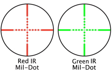 Image of Barska IR Dot Varmint Rifle Scope, 4-16x40mm AO, 25.4 mm Tube, Green/Red Mil Dot Reticle, Matte, Black, Small, AC13568