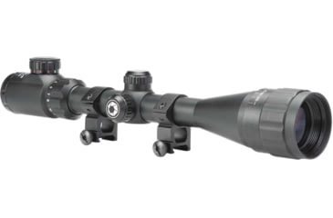 Image of Barska IR Dot Varmint Rifle Scope, 4-16x40mm AO, 25.4 mm Tube, Green/Red Mil Dot Reticle, Matte, Black, Small, AC13568