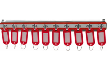 Image of Barska Labeled Key Shelves w/ 201-300 Numbered Hooks for Key Cabinets, Multi, Medium, AF13686