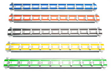 Image of Barska Labeled Key Shelves w/ 201-300 Numbered Hooks for Key Cabinets, Multi, Medium, AF13686
