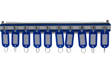 Image of Barska Labeled Key Shelves w/ 301-400 Numbered Hooks for Key Cabinets, Multi, Medium, AF13688