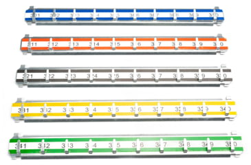 Image of Barska Labeled Key Shelves w/ 301-400 Numbered Hooks for Key Cabinets, Multi, Medium, AF13688