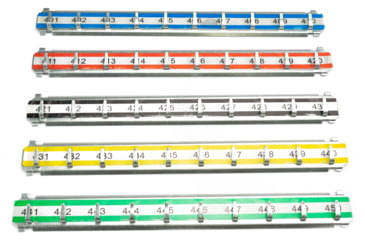Image of Barska Labeled Key Shelves w/ 401-500 Numbered Hooks for Key Cabinets, Multi, Medium, AF13690