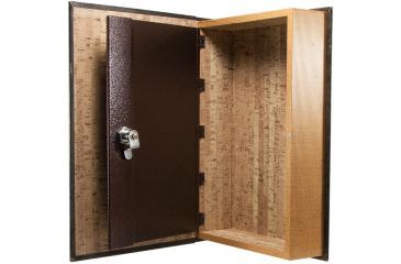 Image of Barska Large Antique Book Safe with Key Lock, Brown CB11992