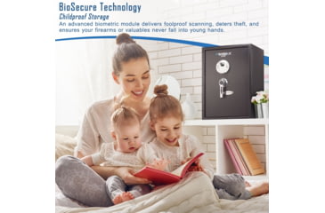 Image of Barska Large Biometric Fingerprint Scanner Safe, 14in x 13in x 19.75in Exterior AX11650