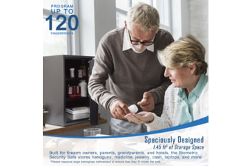 Image of Barska Large Biometric Fingerprint Scanner Safe, 14in x 13in x 19.75in Exterior AX11650